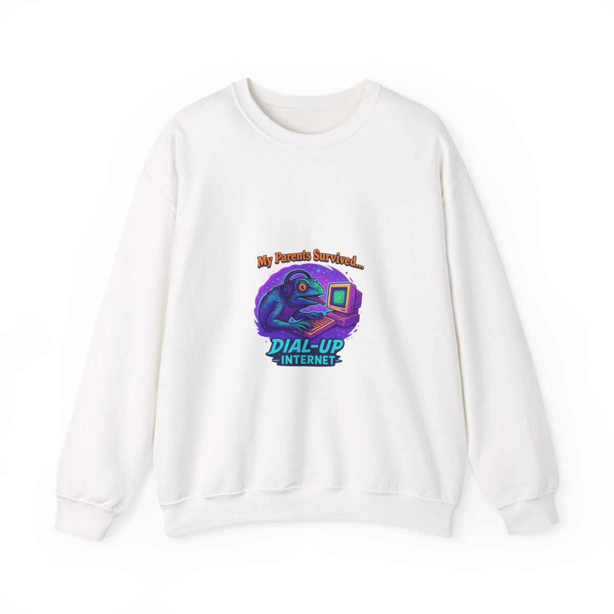 Dial-Up Internet Lizard Survivor Crewneck