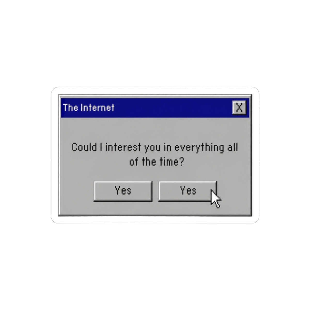 Welcome to the Internet Sticker