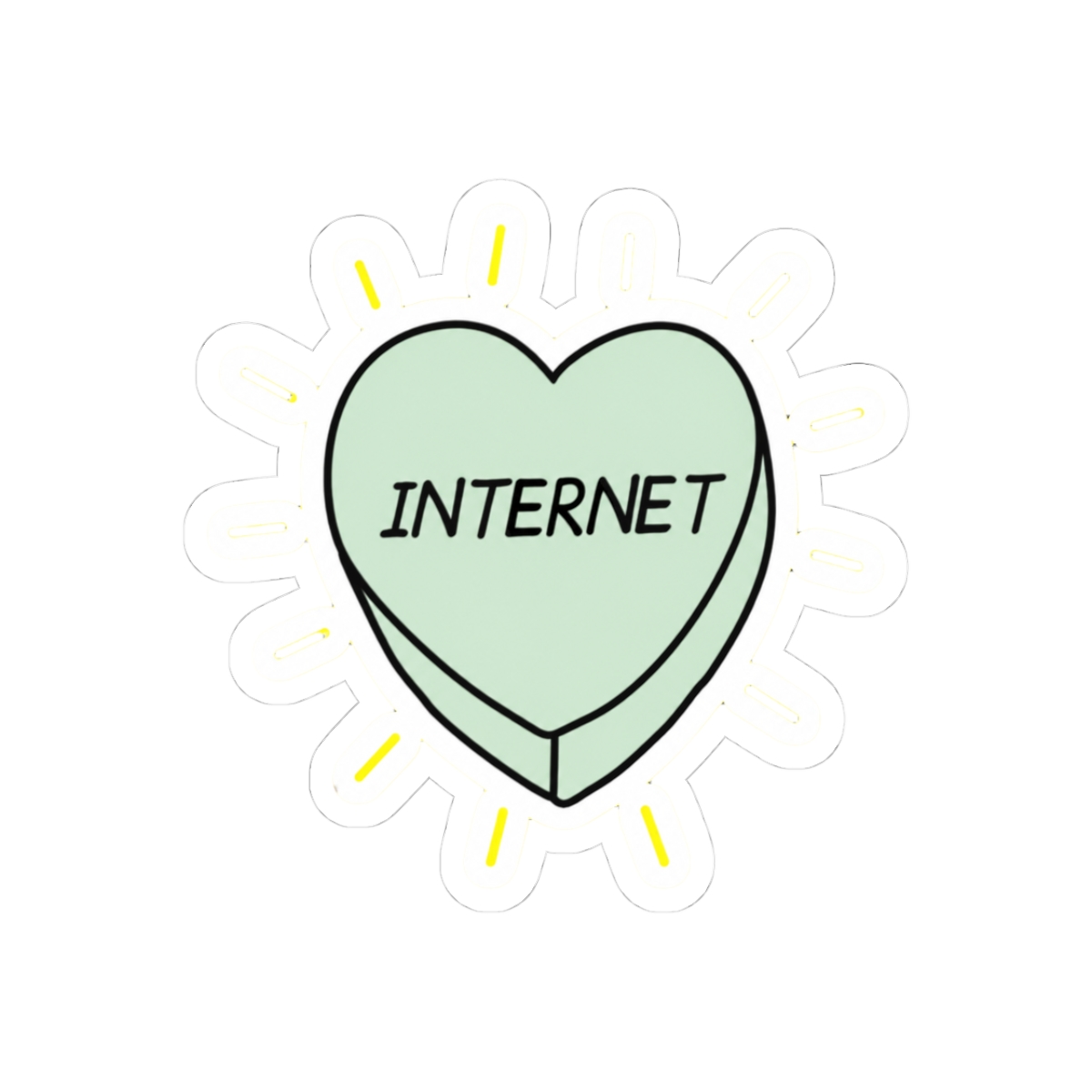 Internet By Dark Happiness Sticker